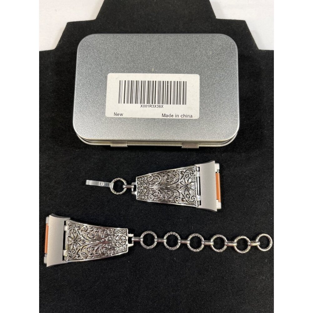 Vintage Womens Silver Watchband Accessory SKU 6435